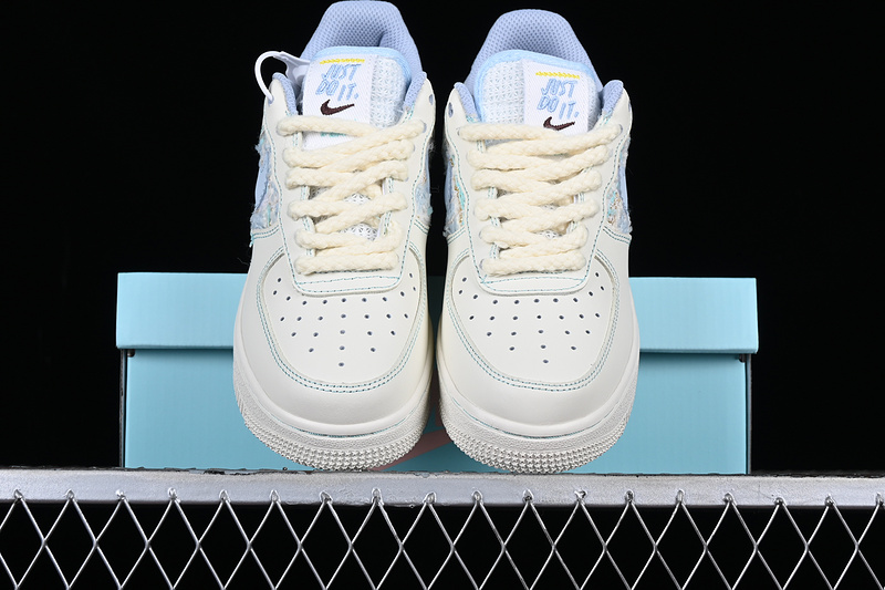 Nike Air Force 1 '07 Low Just Do It White/Blue 5