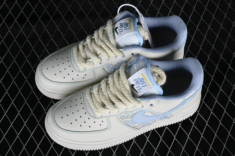 Nike Air Force 1 '07 Low Just Do It White/Blue 25