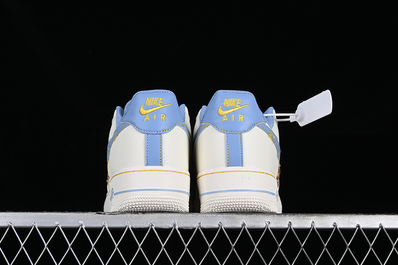 Nike Air Force 1 '07 Low Just Do It White/Yellow/Blue 3