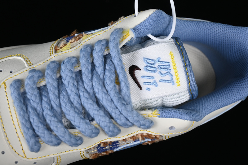 Nike Air Force 1 '07 Low Just Do It White/Yellow/Blue 19