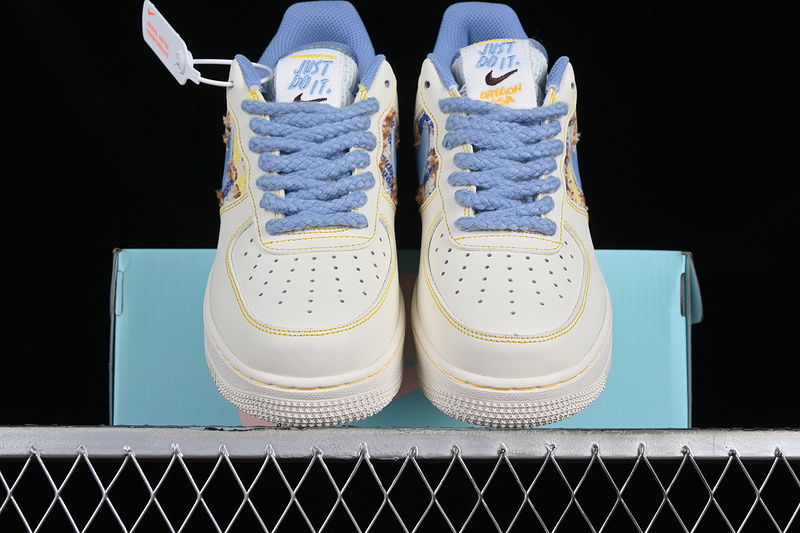 Nike Air Force 1 '07 Low Just Do It White/Yellow/Blue 21