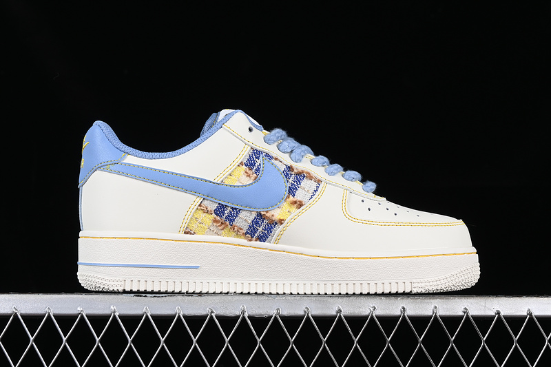 Nike Air Force 1 '07 Low Just Do It White/Yellow/Blue 23