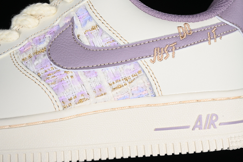 Nike Air Force 1 '07 Low Low Just Do It White/Purple 3