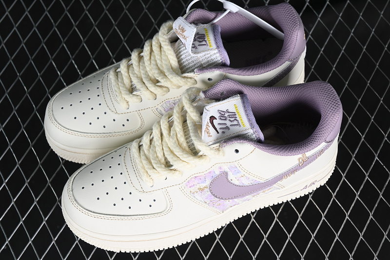 Nike Air Force 1 '07 Low Low Just Do It White/Purple 9