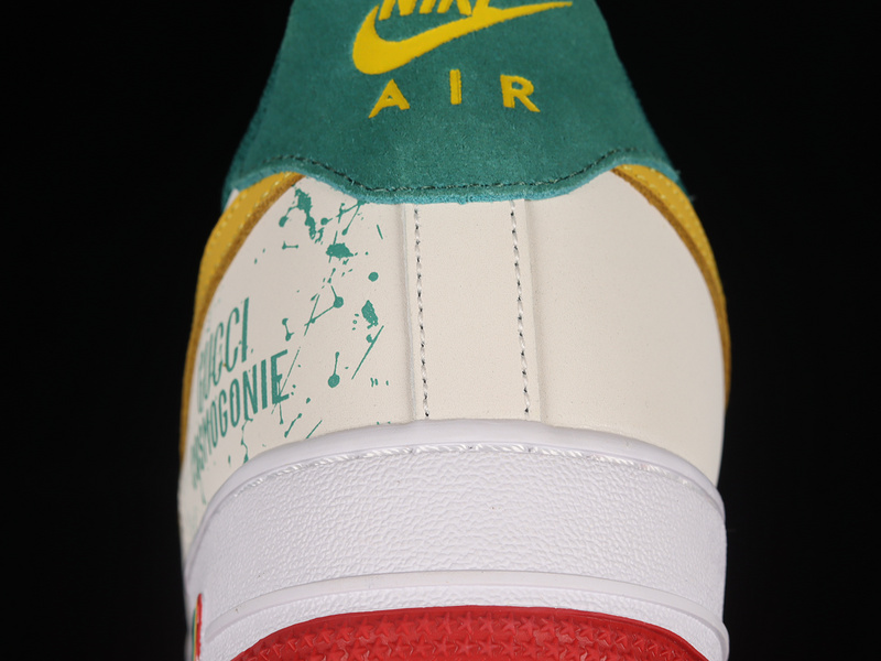 Air Force 1 Low 07 Beige/Green/Yellow-Red 3