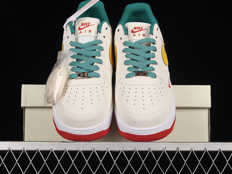 Air Force 1 Low 07 Beige/Green/Yellow-Red 27