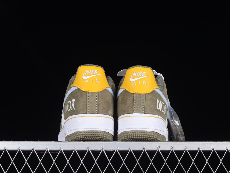 Air Force 1 Low Olive/Beige/Blue-Yellow 19