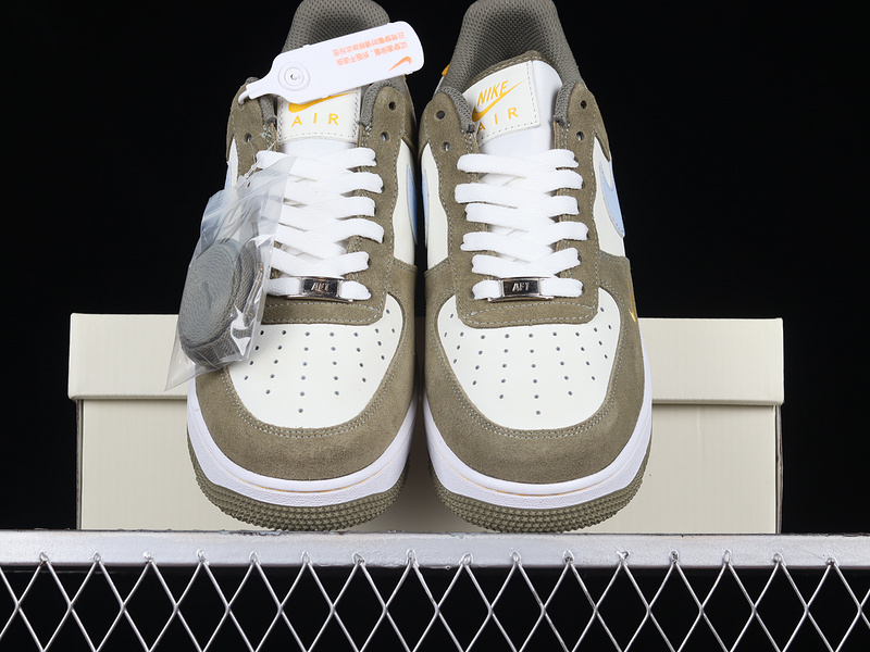 Air Force 1 Low Olive/Beige/Blue-Yellow 25