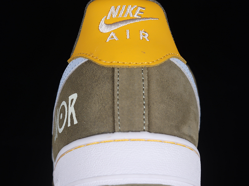 Air Force 1 Low Olive/Beige/Blue-Yellow 27