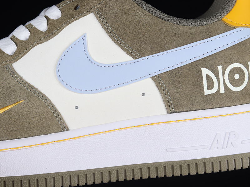 Air Force 1 Low Olive/Beige/Blue-Yellow 29