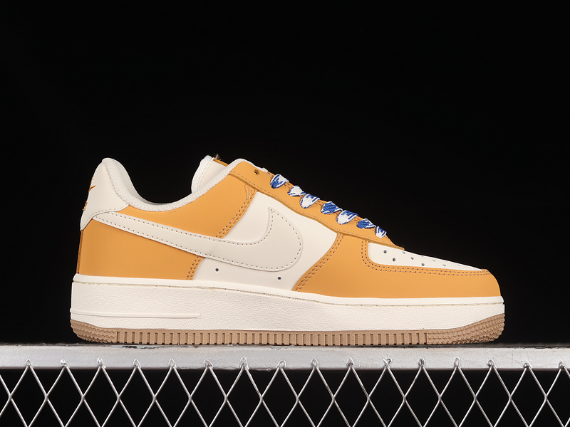 Nike Air Force 1 '07 Low Yellow/White/Blue/Brown 15