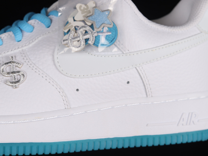 Air Force 1 Low 07 Auspicious White/White/Blue 3