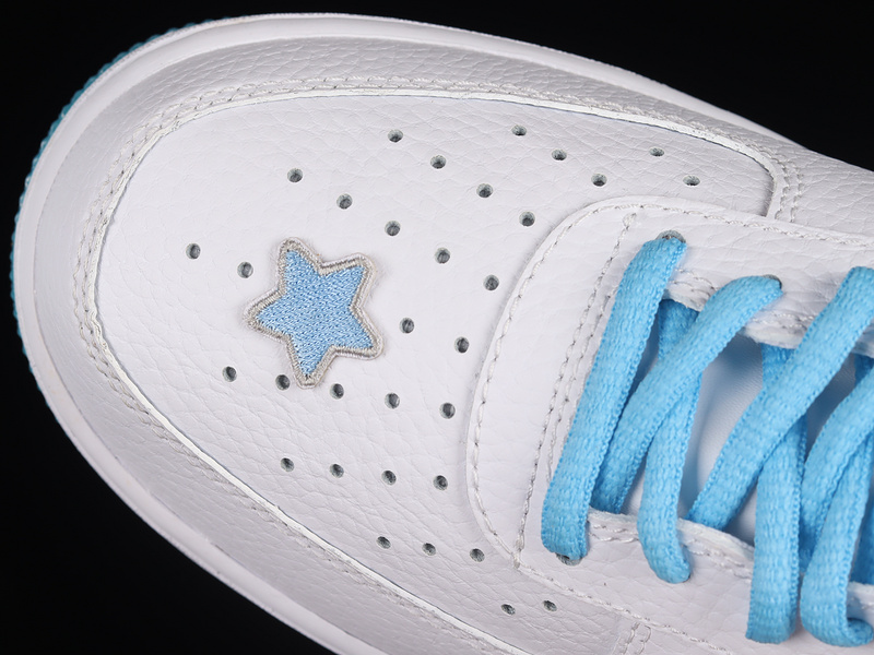 Air Force 1 Low 07 Auspicious White/White/Blue 5