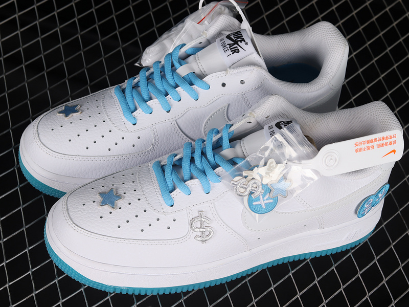 Air Force 1 Low 07 Auspicious White/White/Blue 25