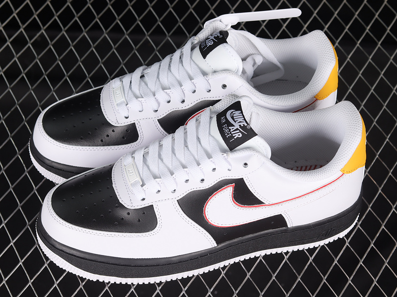 Nike Air Force 1 '07 Low White/Black/Yellow 7