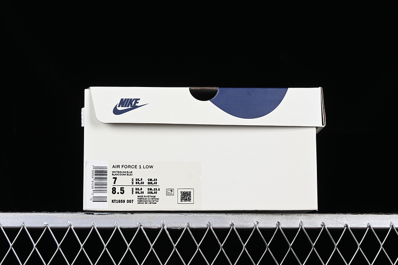 Kith Nike Air Force 1 '07 Low White/Black/Blue 11