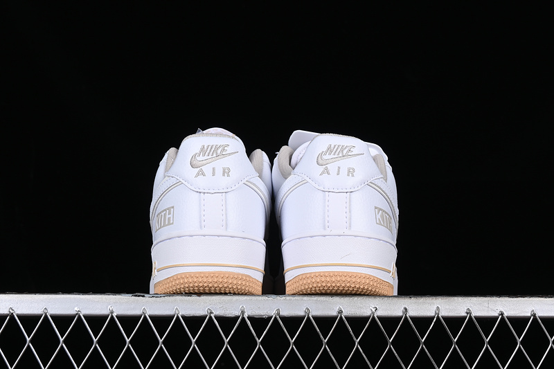 Kith X Nike Air Force 1 '07 Low White/Grey/Apricot 7