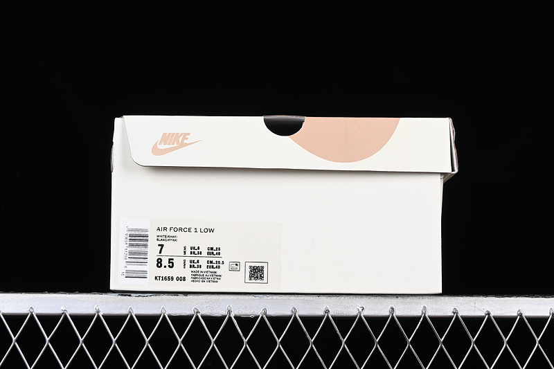 Kith X Nike Air Force 1 '07 Low White/Grey/Apricot 27