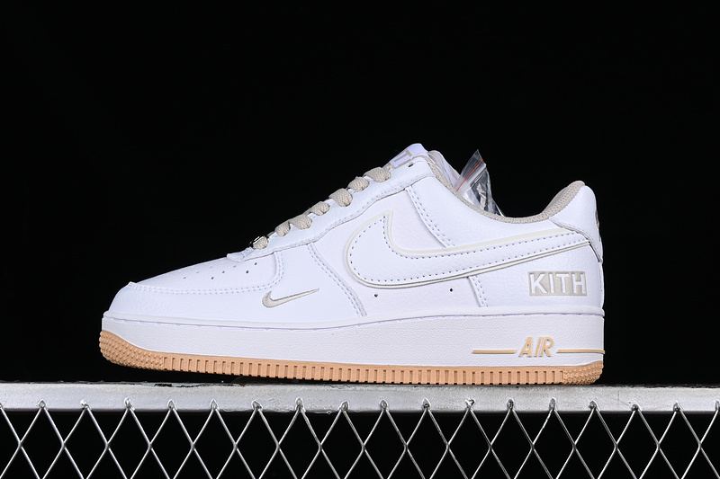 Kith X Nike Air Force 1 '07 Low White/Grey/Apricot 31