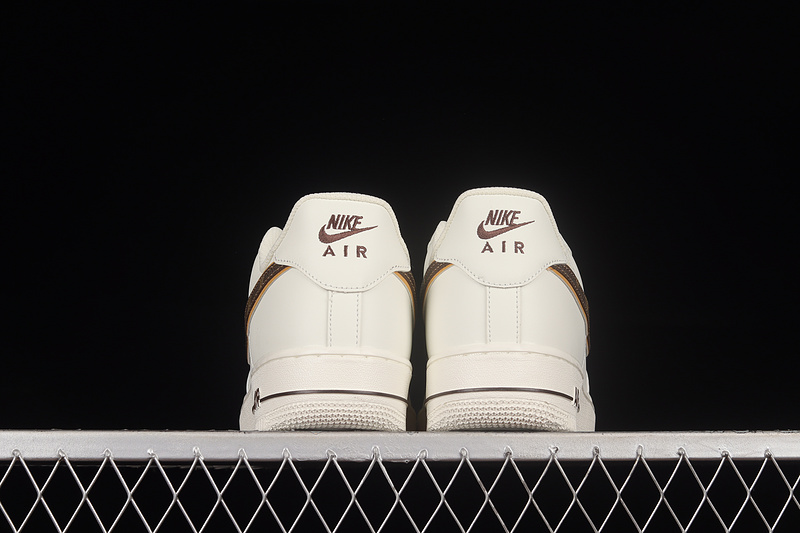 Nike Air Force 1 '07 Low White/White/Brown 3