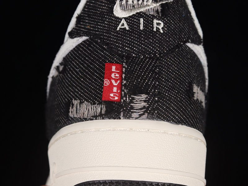 Levi's X Air Force 1 Low 07 Black/Black/Beige-Red 23