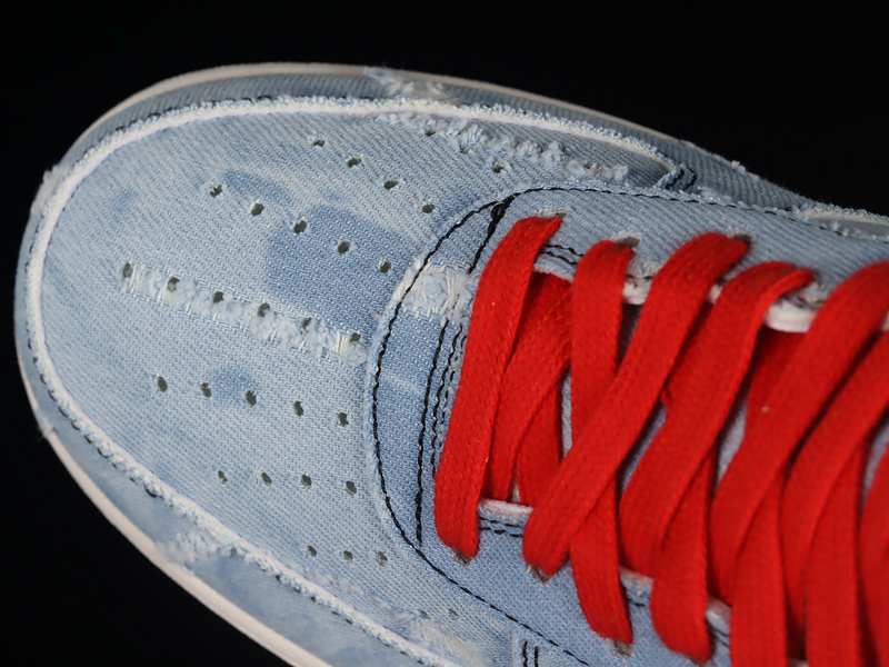 Levi's X Air Force 1 Low 07 Denim Blue/Beige/Red 19