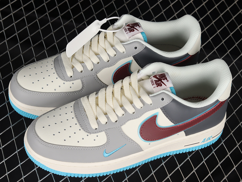 Air Force 1 Low 07 White/Grey/Red-Blue 23