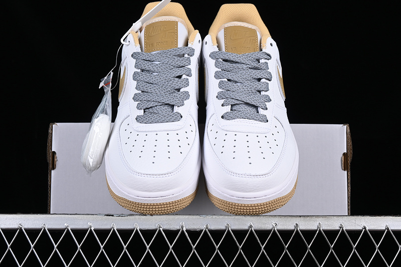 Nike Air Force 1 '07 Low White/Grey/Yellow 7