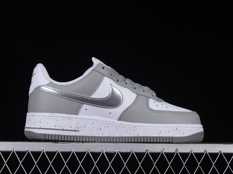 Air Force 1 Low White/Grey/Silver 9