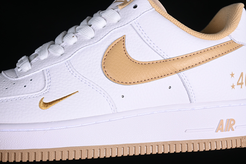 Nike Air Force 1 '07 Low Gold/White 7