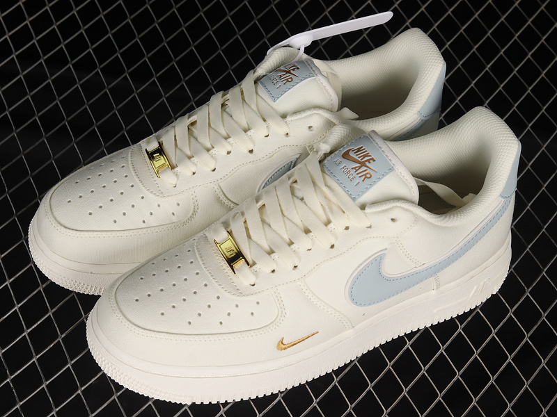 Air Force 1 Low Beige/Ice Blue-Gold 11