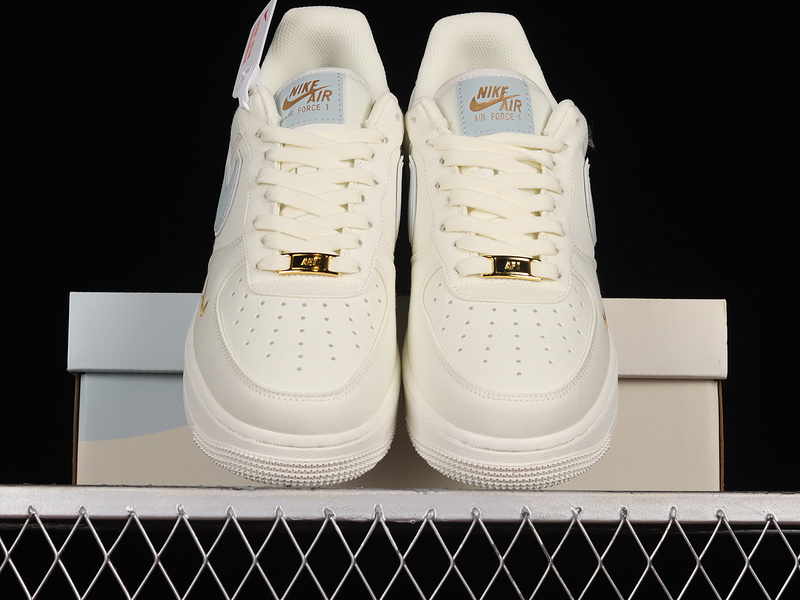 Air Force 1 Low Beige/Ice Blue-Gold 15