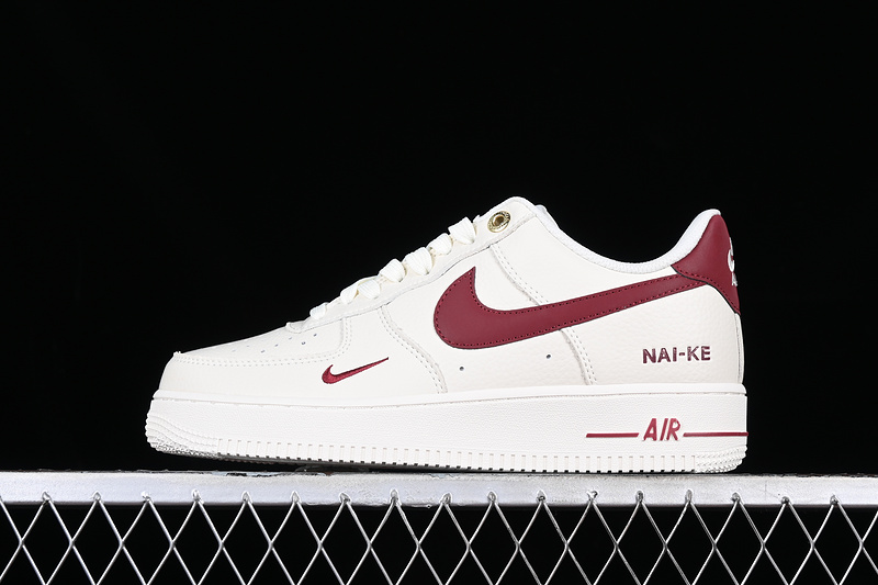 Nike Air Force 1 '07 Low Nai Ke White/Red 3