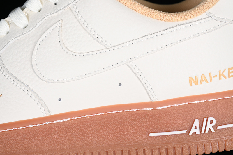 Nike Air Force 1 '07 Low Nai-Ke White/Yellow/Brown 9