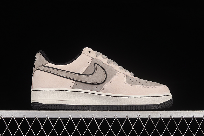 Nike Air Force 1 '07 Low Grey/Red/Charcoal Gris/Rouge/Marron 3