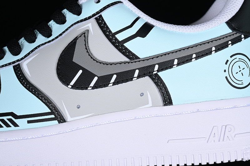 Nike Air Force 1 '07 Low White/Black/Grey/Blue 15