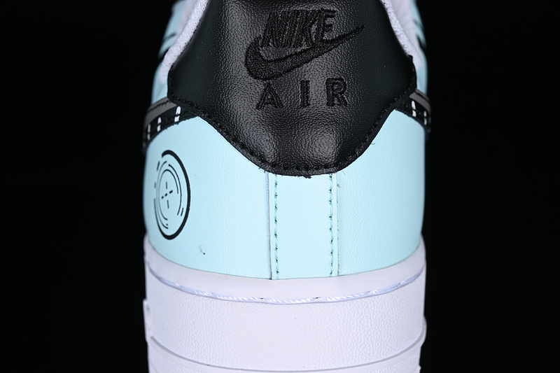 Nike Air Force 1 '07 Low White/Black/Grey/Blue 25