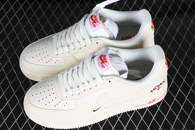 Noah Nike Air Force 1 '07 Low White/Red/Black 21