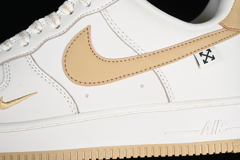 Nike Air Force 1 '07 Low Off White/Gold 5