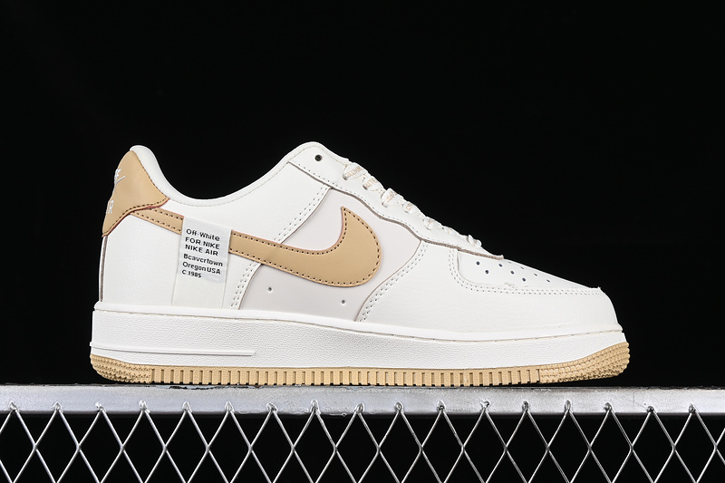 Nike Air Force 1 '07 Low Off White/Gold 7