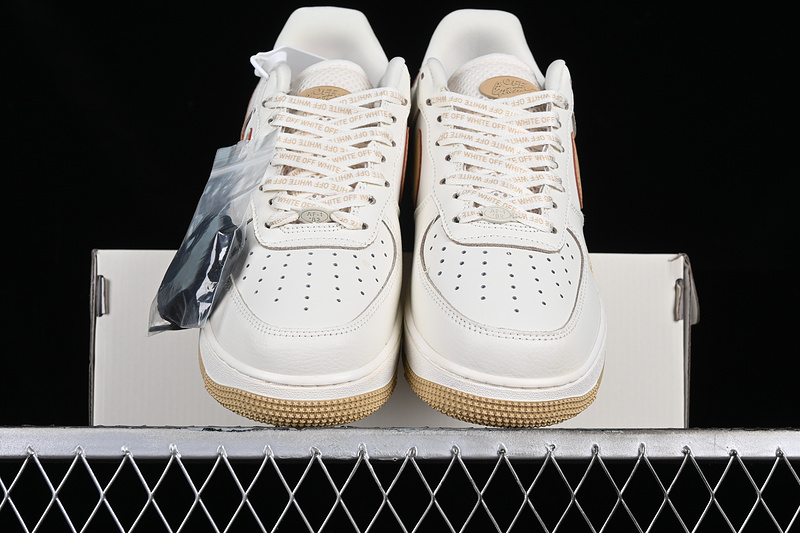 Nike Air Force 1 '07 Low Off White/Gold 9