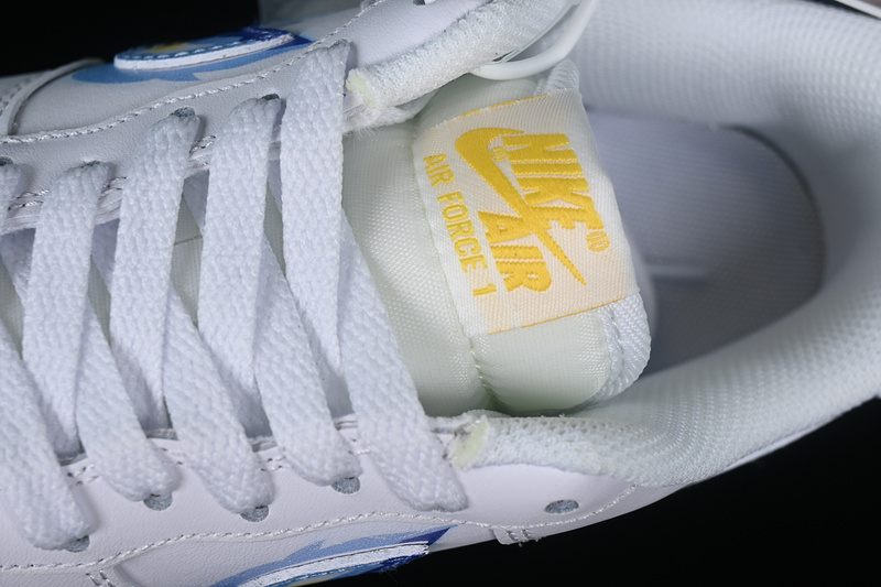 Nike Air Force 1 '07 Low Bape White/Blue/Yellow 7