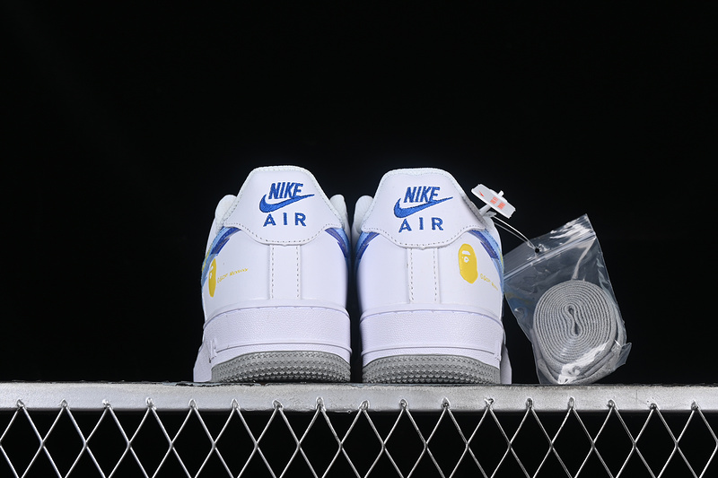 Nike Air Force 1 '07 Low Bape White/Blue/Yellow 19