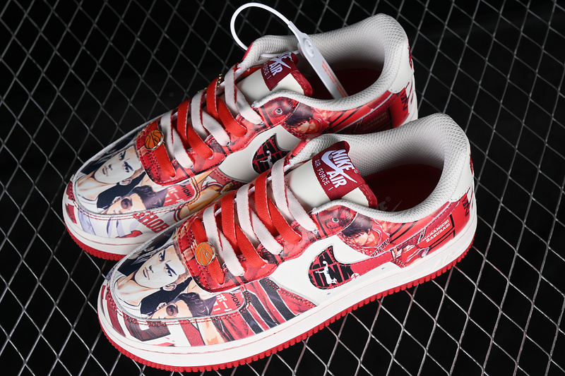 Nike Air Force 1 '07 Low Slum Dunk Red/White/Black 9