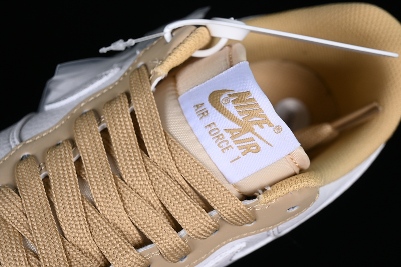 Fragment Design X Nike Air Force 1 '07 Low White/Gold 13