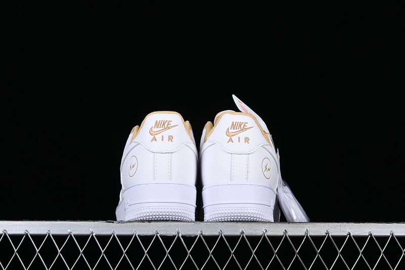 Fragment Design X Nike Air Force 1 '07 Low White/Gold 17