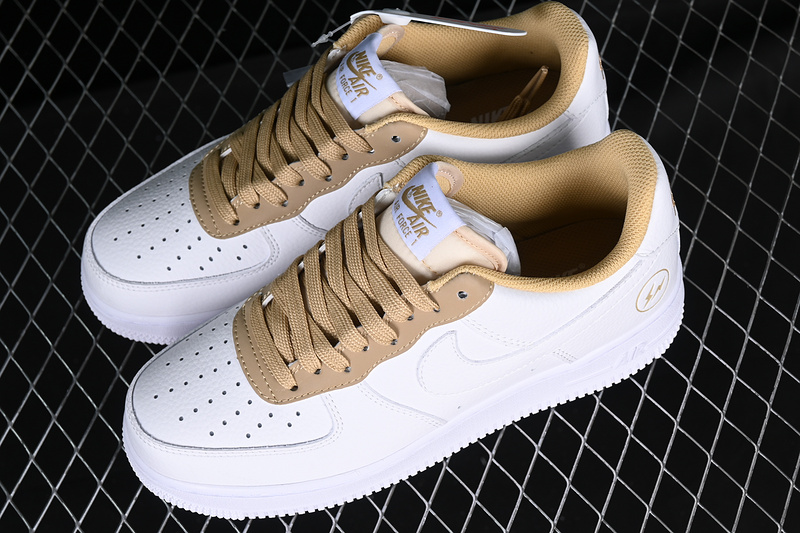 Fragment Design X Nike Air Force 1 '07 Low White/Gold 21