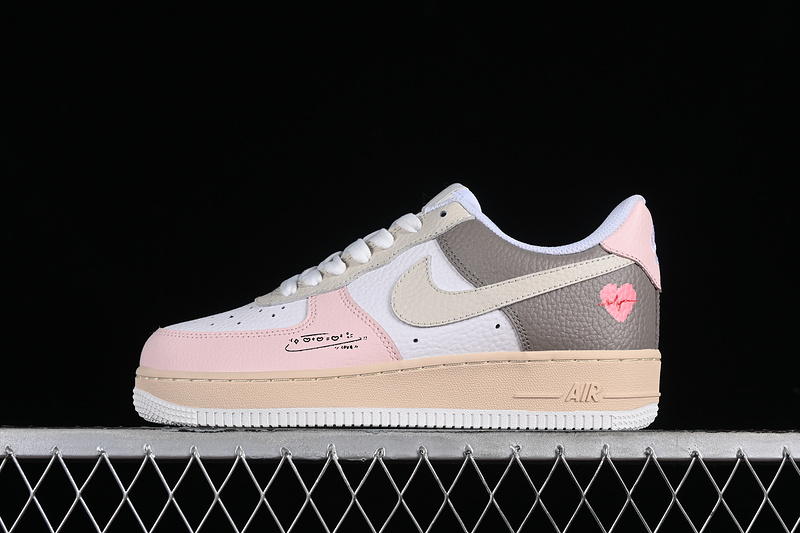 Nike Air Force 1 '07 Low 520 White/Pink/Grey 11