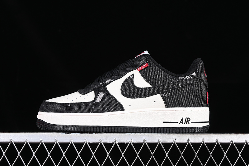 Levi's Nike Air Force 1 '07 Low White/Black/Red 13