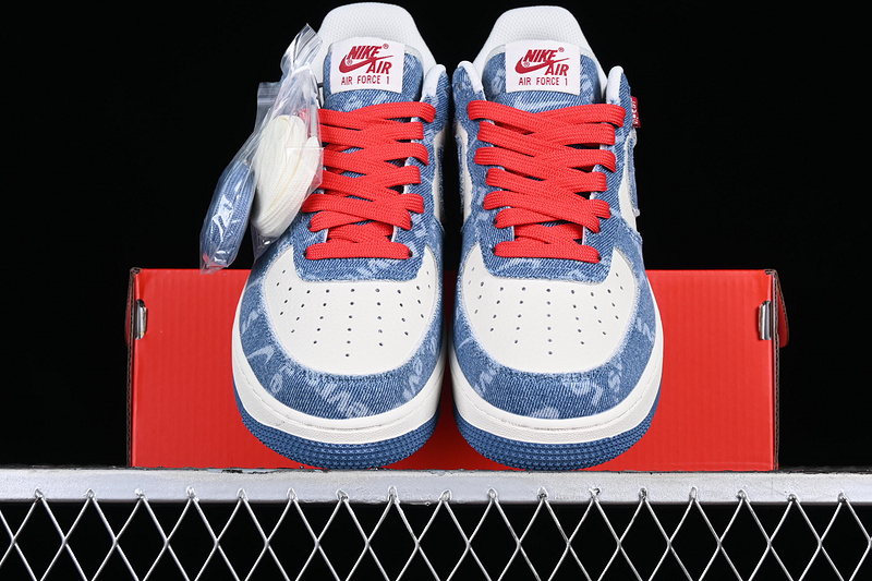 Levis X Nike Air Force 1 '07 Low White/Blue/Red 21